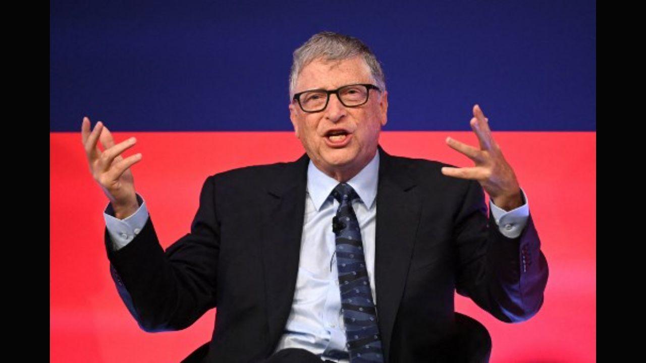 Microsoft founder-turned-philanthropist Bill Gates speaks during the Global Investment Summit at the Science Museum in London on October 19, 2021. Photo: AFP